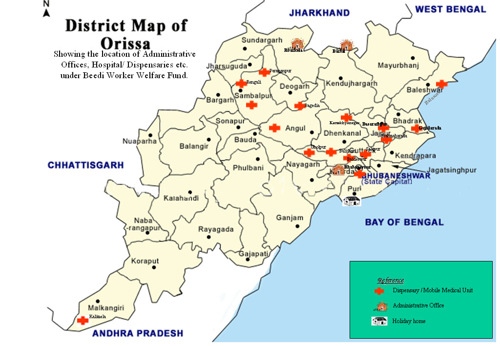Orissa Map